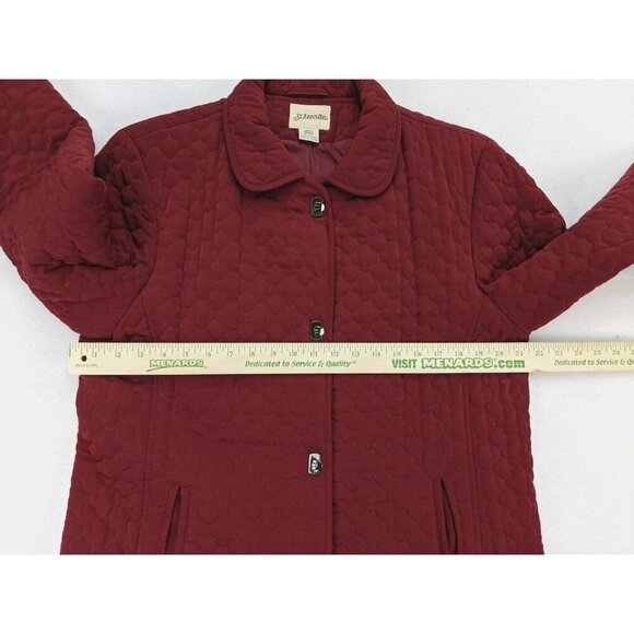 St. John's Bay Women's Quilted Jacket Size Large Red - Picture 6 of 14